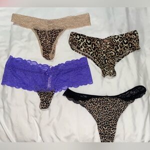 Victoria’s Secret Panties, (2 medium, 2 large)- Cheetah girl bundle :)